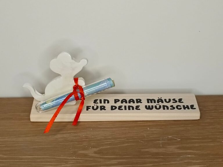 Foto Geldgeschenk Maus